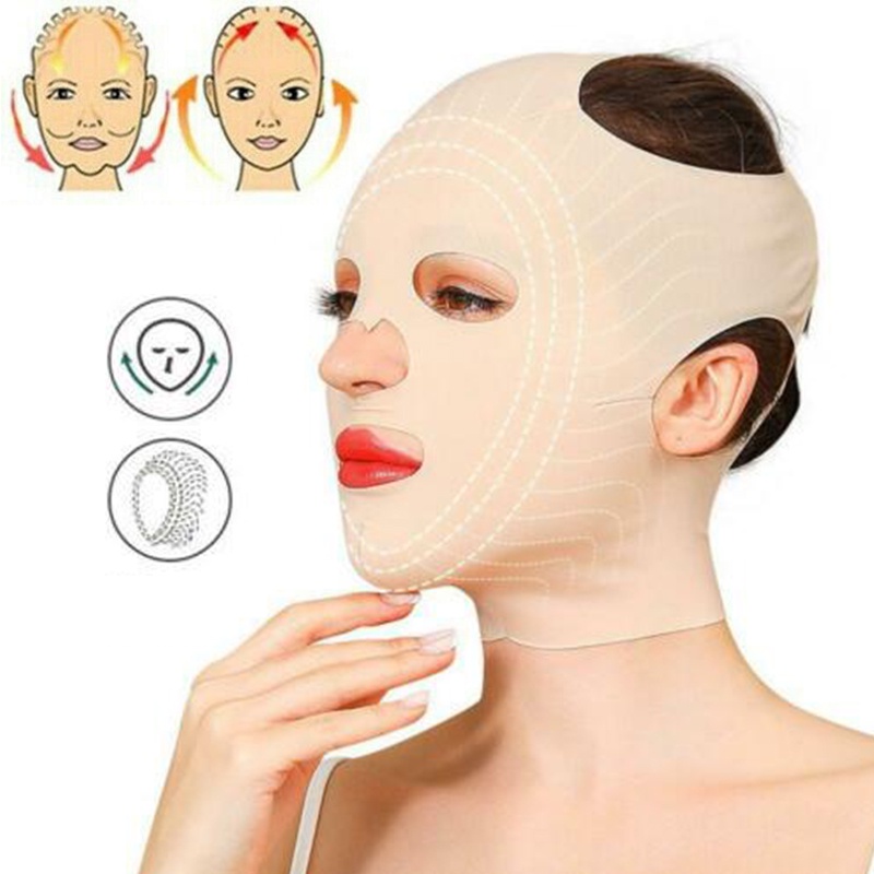 ผ้ารัดหน้าเรียว หน้ากากผ้าพันแผล 3D ​ที่รัดหน้าเรียว สายรัดหน้าเรียว ผ้ารัดหน้าเรียวเกาหลี ยกกระชับใ