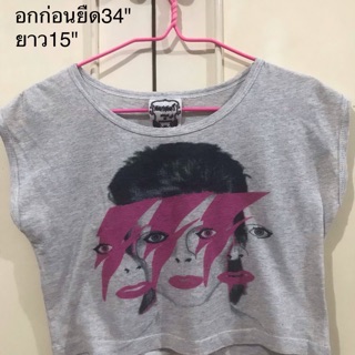 เสื้อครอป ลายเท่ห์ๆ ครอป