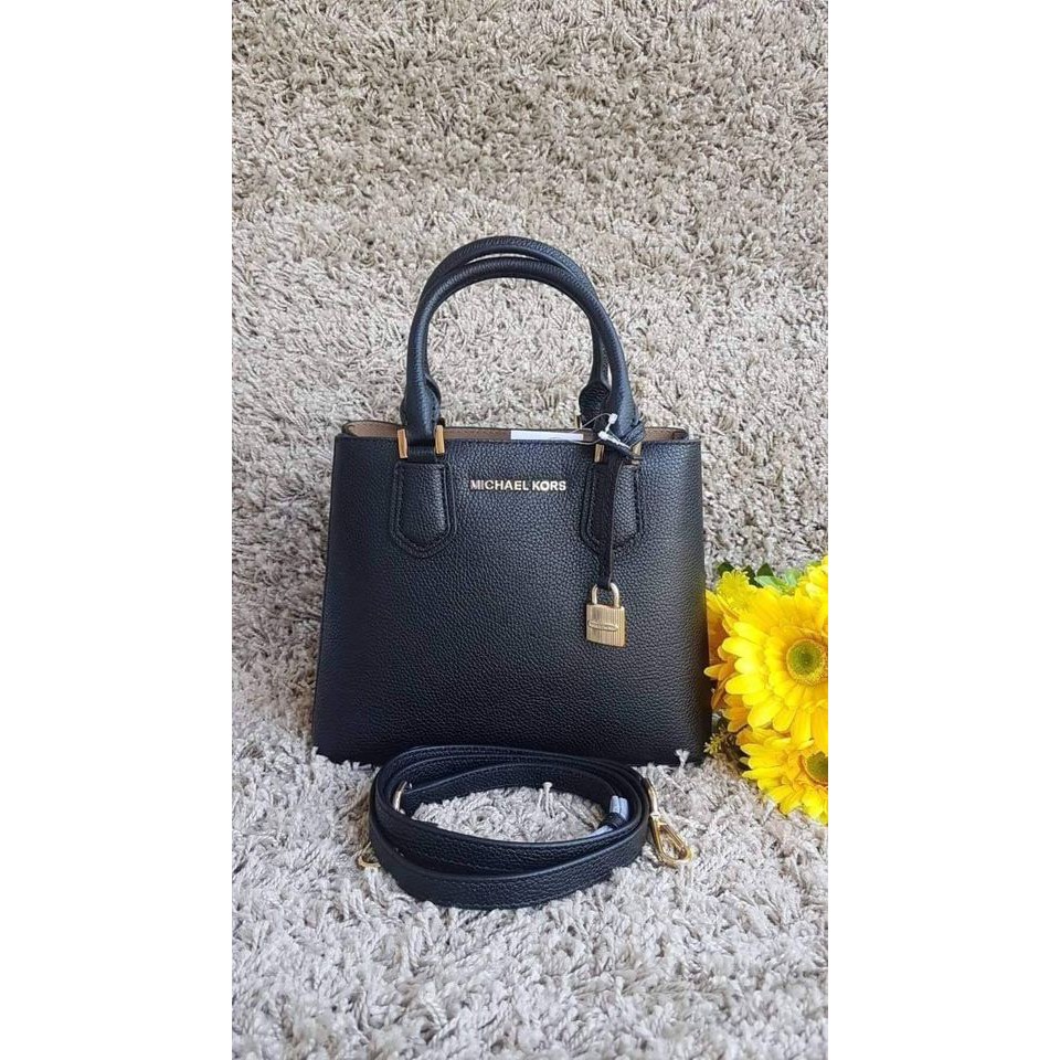 กระเป๋า MK Adela MD Leather Messenger Bag ของแท้ Shopee Thailand