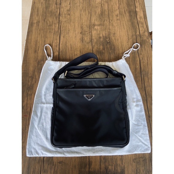Prada nylon messenger bag