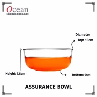 ชามแก้ว ชามสลัด Assurance Bowl P00725 Size 7" กว้าง 18 ซม. สูง 7.8 ซม.
