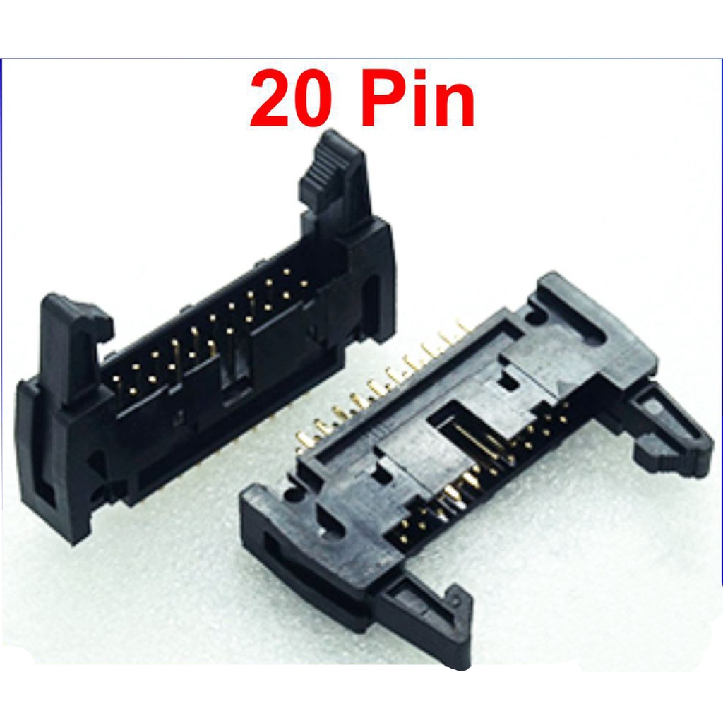 ขั้วบอร์ดเฮดเดอร์ 10-64P ตัวผู้ขาตรง Board Header Connector ST มีเขี้ยวล็อกคอนเน็คเตอร์