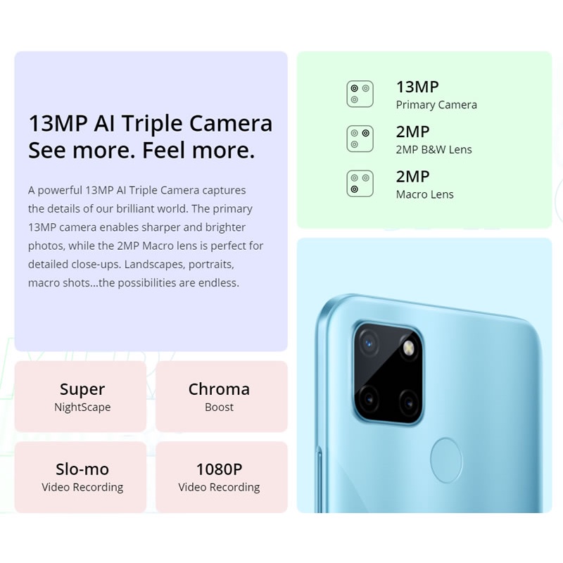 Shopee Mall Realme C21Y Ram332GB รับประกันศูนย์ ออกใบกำกับภาษีได้ หน้า
