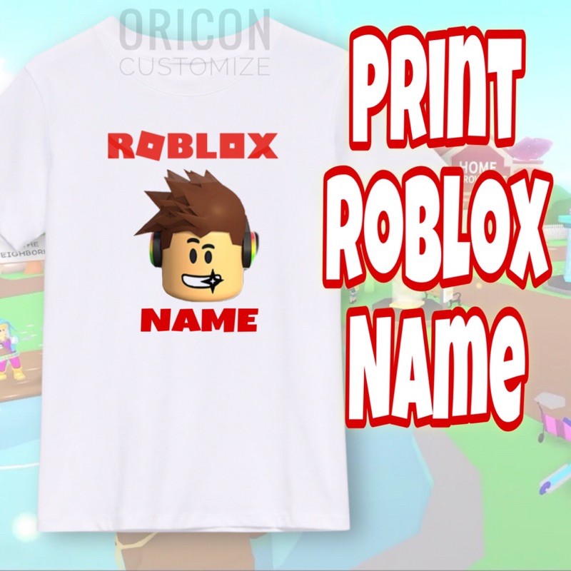 Roblox TShirt Gfx เกมมือถือเกม Tee / gamer เสื้อยืดสาวเสื้อ DIY ชื่อน่ารักเกม baju roblox gfx baju เ
