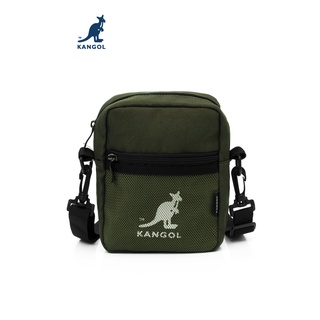 KANGOL Bag กระเป๋าสะพายข้างแฟชั่น ลาย KANGOL สีดำ,เขียวเข้ม 60553014