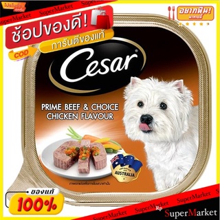 🔥The Best!! ซีซาร์ อาหารสุนัข รสเนื้อวัวและเนื้อไก่ 100กรัม Cesar Prime Beef &amp; Choice Chicken Flavour Dog Food 100g