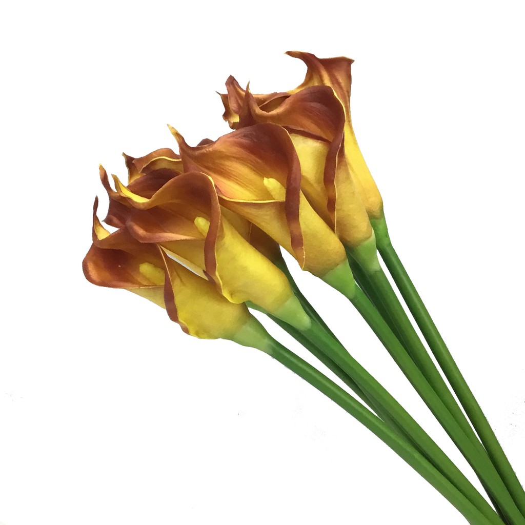 ดอกคาล่าลิลลี่ Artificial Calla lily สีส้ม ดอกไม้ประดิษฐ์เกรดพรีเมี่ยม งานพียู สวยเหมือนจริง ราคา ถูกที่สุด ดีลบีเคเค แกลเลอรีภาพที่ 8
