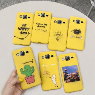 Samsung Galaxy J5 J7 2015 2016 2017 Yellow Matte Soft Case Cute Giraffe Cactus Banana Painted Patterned TPU Casing Cover