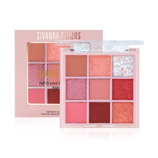 SIVANNA COLORS FALL IN LOVE EYESHADOW PALETTE HF631 | ซีเวนน่า คัลเลอร์ส ฟอล อิน เลิฟ อายแชโดว์ พาเลทท์