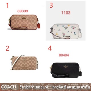 us นำเข้า⭐️ COACH 89399 88484 1103 ผู้หญิง กระเป๋า กระเป๋าแมสเซนเจอร์ กระเป๋าสตางค์ pursesonal กระเป๋าคลัตช์ ข้อมือ