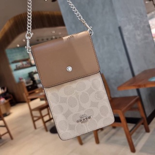 COACH SNAP PHONE CROSSBODY IN SIGNATURE CANVAS