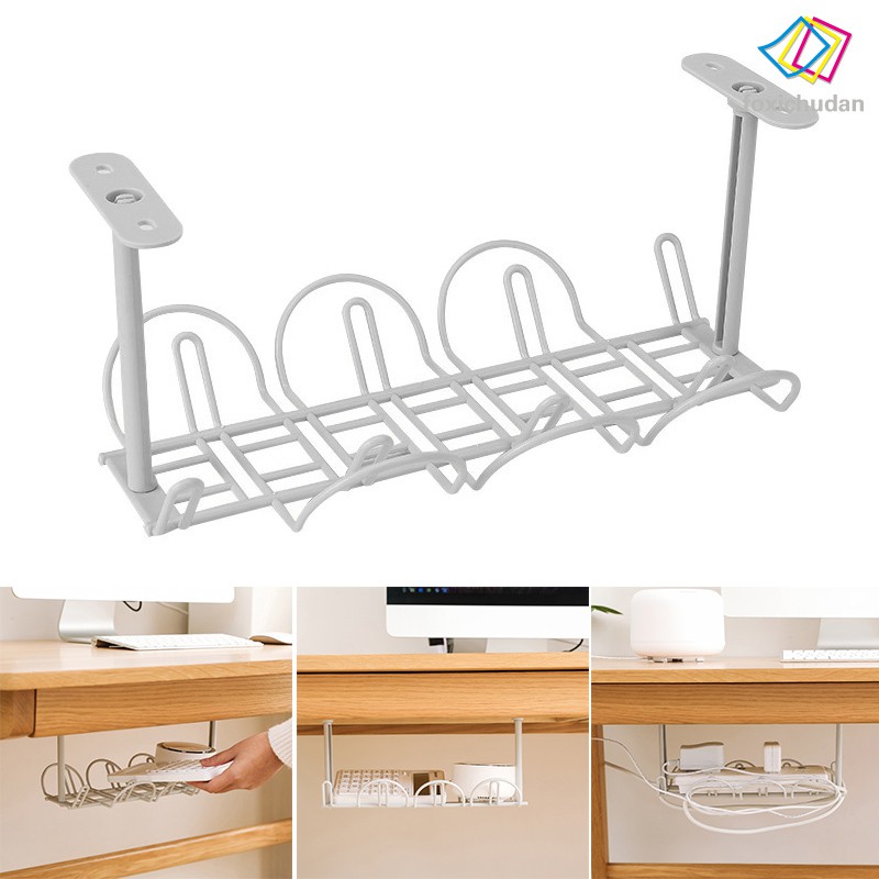 Fcd Under Desk Cable Management Tray Organizer For Wire Cord Power