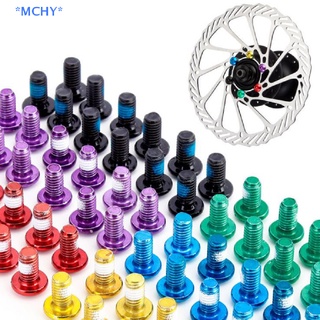 Mchy&gt; ใหม่ สกรูจานเบรกโรเตอร์ เหล็ก T25 M5*10 สําหรับจักรยานเสือภูเขา 12 ชิ้น