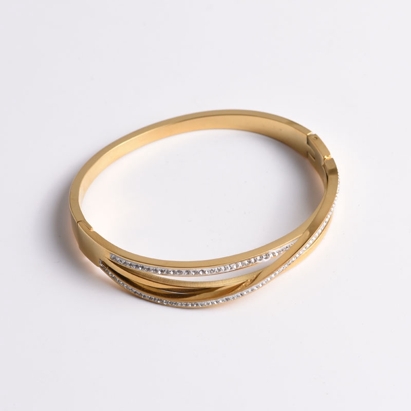 Niche Design สร้อยข้อมือไทเทเนียม ชุบเหล็ก 18K สีโรสโกลด์ ทอง เงิน ประดับเพชร เพทาย ไม่ซีดจาง ไม่ทําให้เกิดอาการแพ้ เข้ากับทุกการแต่งกาย สไตล์เกาหลี ของขวัญแนะนํา