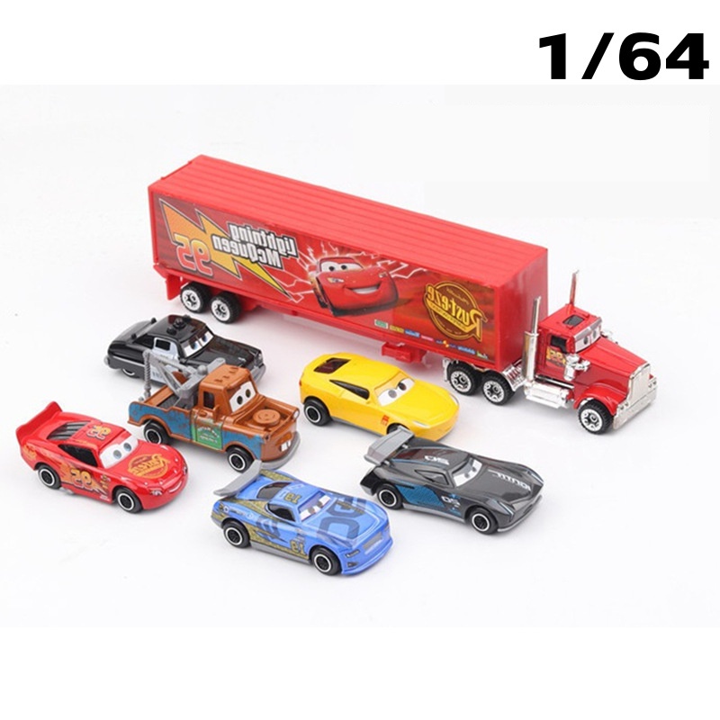 ชุดโมเดลรถเหล็ก รถ6คัน+รถบรรทุก1คัน พร้อมส่ง รถCars ชุดสุดคุ้ม ( DS878) มีหลายแบบให้เลือก 877D # 86830 #