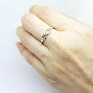 Memorine Jewelry แหวนเงินแท้ 925 ฝังเพชรสวิส(CZ) : ONLR20