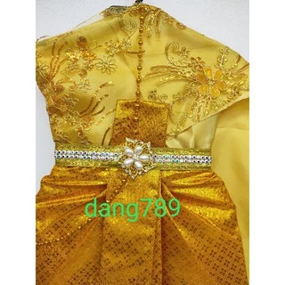 ชุดไทยพร้อมสร้อยเข็มขัด