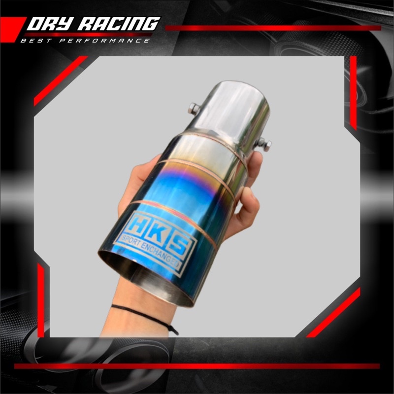 HKS Pelangi Variations ท่อไอเสียรถยนต์สีน้ําเงินธรรมดา