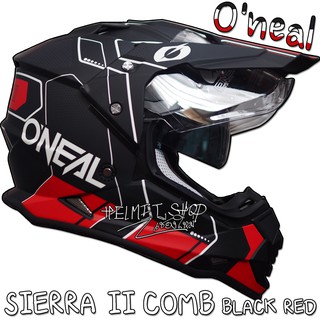 Oneal SIERRA II COMB BLACK RED แว่น 2 ชั้น นวมถอดซักได้