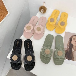 รองเท้ารูปดอกเดซี่ สีพื้น สวยพื้นนุ่มใส่สบาย ( พร้อมส่ง )