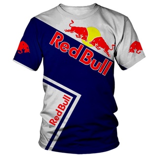 เสื้อยืดแขนสั้นลําลอง พิมพ์ลาย Redbull Racing สไตล์ฮิปฮอป สตรีท แฟชั่นสําหรับผู้ชาย