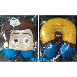 (ลิขสิทธิ์แท้ ส่งฟรี) หมอนรองคอ วูดดี้ Woody ทอย สตอรี่ Toy Story