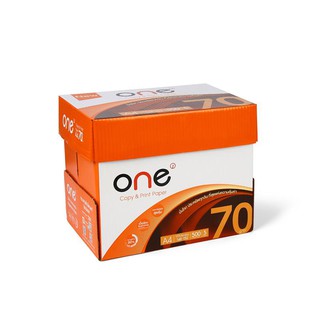 ONE กระดาษถ่ายเอกสาร A4 70แกรม 500แผ่น (แพ็ค5รีม) ONE