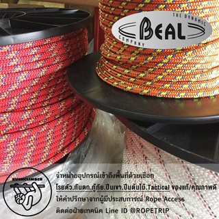 [มีใบเซอร์] เชือกพูสิก 8 มิลลิเมตร โพลีอามายด์ มาตรฐาน EN 564 Beal Polyamide Cord Rope