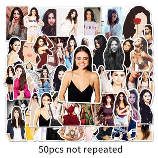 Z&amp;m❀ สติกเกอร์กราฟฟิติ Superstar Singer Selena Gomez ของเล่นสําหรับเด็ก 50 ชิ้น ต่อชุด