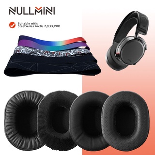 Nullmini แผ่นโฟมเมมโมรี่หูฟัง หนังหนา แบบเปลี่ยน สําหรับ SteelSeries Arctis 7 9 9X PRO