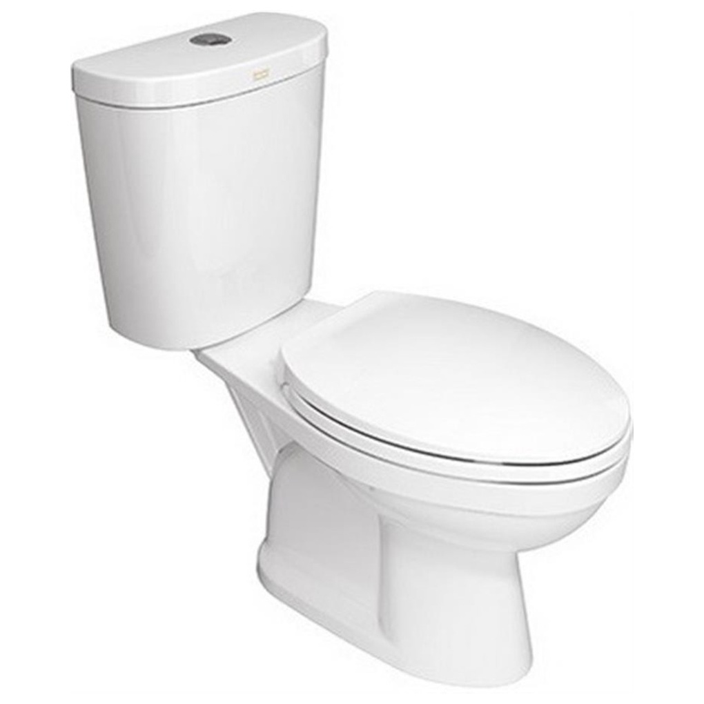 GlobalHouse American Standard สุขภัณฑ์สองชิ้นแบบกดบน 4.5L  รุ่น นิววินพลัส 2698SCW-WT-0 ขนาด  สีขาว 