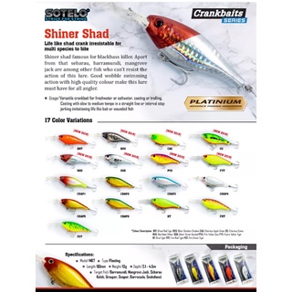 เหยื่อปลอม Weebass SOTELO - รุ่น SHINER SHAD M67 (80mm)