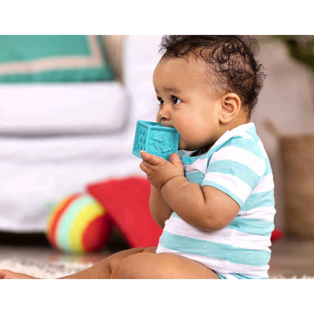 B. TOYS ONE TWO SQUEEZE, SOFT BLOCKS – บล็อคของเล่นแบบนิ่มมาพร้อมกระเป๋าใส่แบบมีหูหิ้ว จำนวน 10 ชิ้น ราคา ถูกที่สุด ดีลบีเคเค แกลเลอรีภาพที่ 6