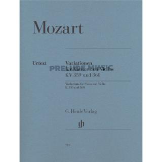 (โค้ดINCSM2Lลด70฿) Mozart Variations for Piano and Violin KV359 AND 360 (HN181)