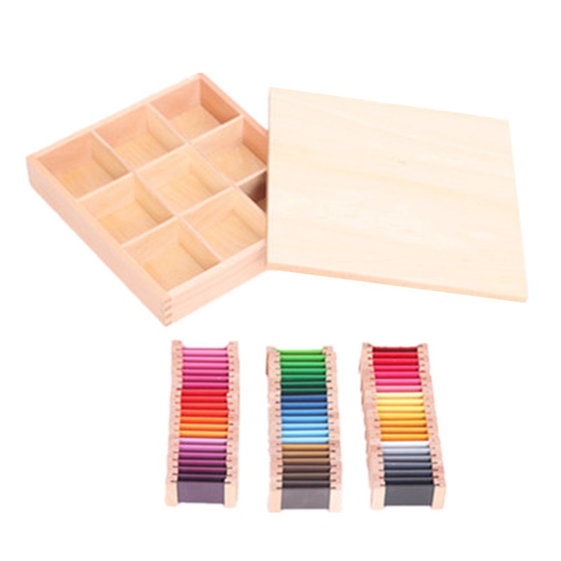 Montessori Color Box - Wooden Color Tablets For Kids Sensory Learning & Color Discrimination