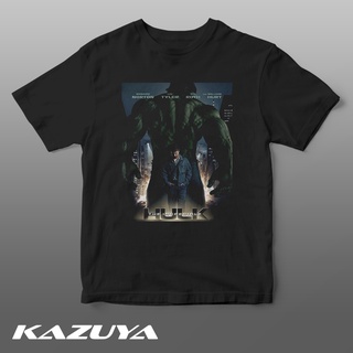 แขนสั้นcrew neckเสื้อยืด พิมพ์ลายโปสเตอร์ภาพยนตร์ Kazuya DV-0063 Hulk Super HeroS-XXXXL