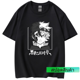 เสื้อยืดแขนสั้น พิมพ์ลายอนิเมะ Black Clover Asta สไตล์ญี่ปุ่น ฮาราจูกุ เหมาะกับฤดูร้อน สําหรับผู้ชาย