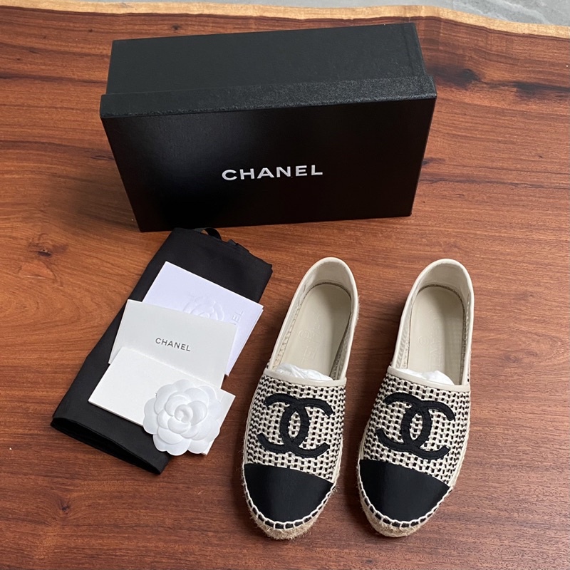 Chanel Espadrilles size 37 มือสองสภาพดีมาก ของแท้ล้านเปอร์เซ็นต์