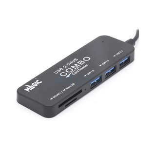 3 Port USB HUB v2.0 + Card Reader MAGIC TECH MT-42(Black/White)(By Shopee  SuperIphone1234)