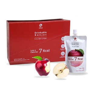 JellyB Apple เจลลี่บี​​ บุกน้ำผลไม้​ รสแอปเปิ้ล​ จำนวน​ 10ถุง​ (6kcal/ถุง) 150ml.x10