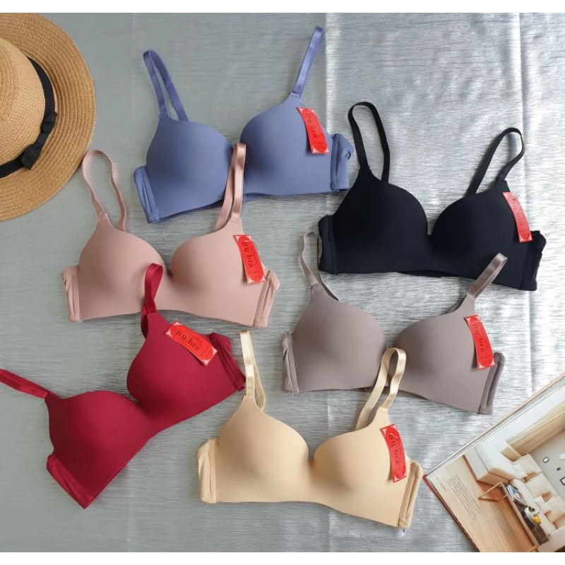 🧸บราไร้โครง ดันทรงในตัว สวยสไตล์เรียบหรู 👙เต้าเล็ก ไซส์ 32-36