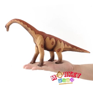 Monkey Toys - โมเดลไดโนเสาร์ Brachiosaurus ส้ม ขนาด 33.00 CM (จากหาดใหญ่)