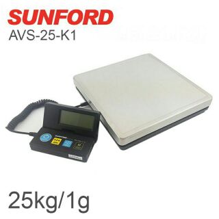 เครื่องชั่งน้ำหนักดิจิตอล SUNFORD AVS-25-K1 25 กิโลกรัม ถาดสแตนเลสหนาไร้สนิม ถาดยักษ์จอใหญ่ ดีไซน์ทันสมัย  รองรับงานชั่ง