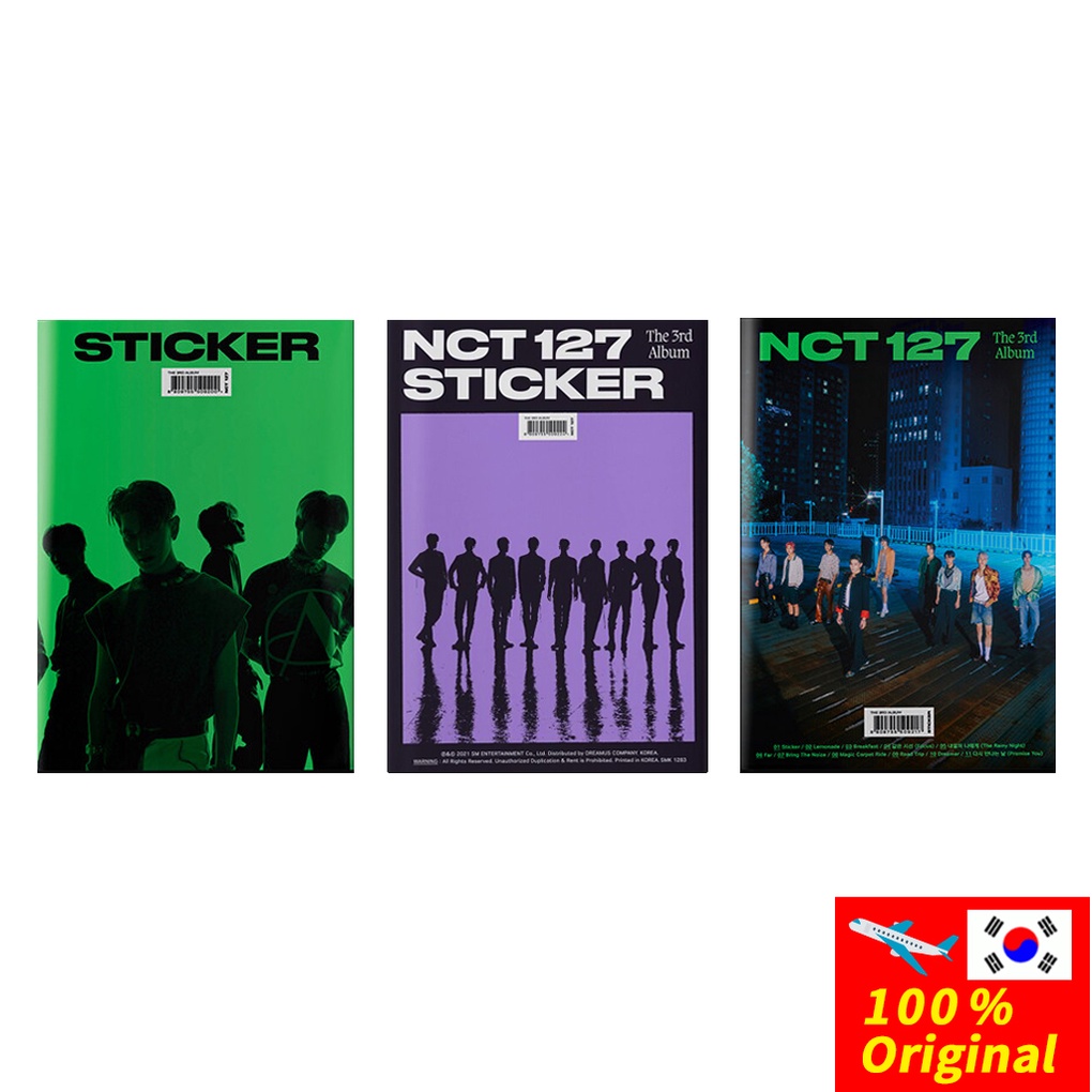 NCT 127 The 3rd Album STICKER [STICKY / SEOUL CITY / PHOTO BOOK ...