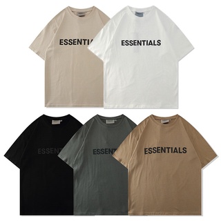 เสื้อยืดโอเวอร์ไซส์พร้อมส่ง Essentials เสื้อยืดแขนสั้นผ้าฝ้ายคลาสสิกแฟชั่น UnisexS-3XL