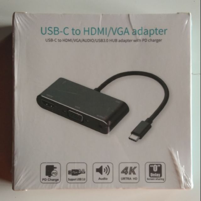 USB-C to HDMI/VGA adapter