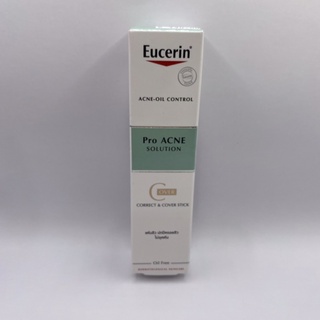 Eucerin Pro Acne Solution Correct &amp; Cover Stick 2G ยูเซอริน โปร แอคเน่ โซลูชั่น คอร์เร็ค แอนด์ คัฟเวอร์ สติ๊ก 2กรัม