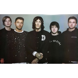 โปสเตอร์ Bring Me the Horizon วง ดนตรี บริงมีเดอะฮอไรซัน รูป ภาพ ติดผนัง สวยๆ poster 34.5x23.5นิ้ว(88 x 60 ซม.โดยประมาณ)