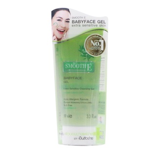 Smooth E Babyface Gel 45/99ml เจลล้างหน้า ไม่มีฟอง อ่อนโยน สำหรับผิวบอบบางและแพ้ง่าย (1pcs)