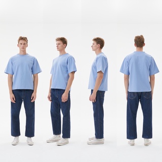 CO07 baby blue สีฟ้า หนาพิเศษ oversize C16 Cotton 100%
